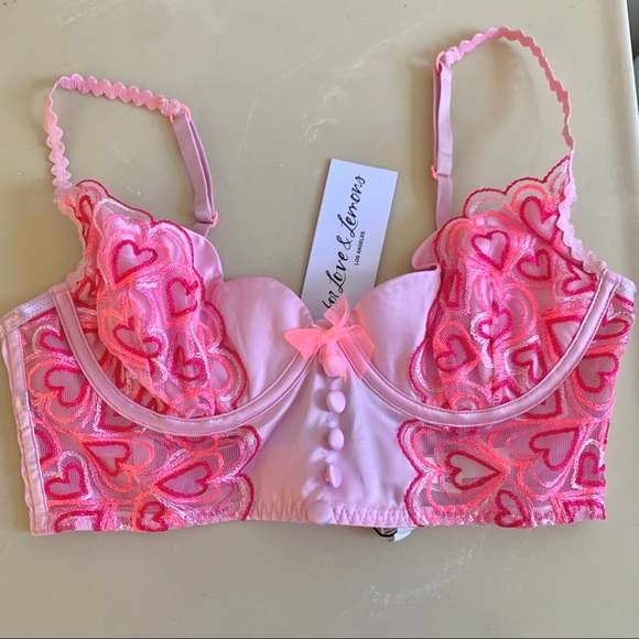 For love and lemons retro heart bustier Clearance